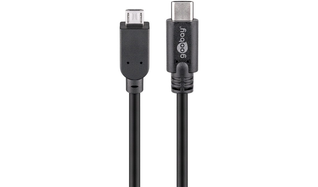 USB-kabel 2.0 1M USB-C til Micro-USB - Trådløs oplader, Kabler Adapter - thansen.dk
