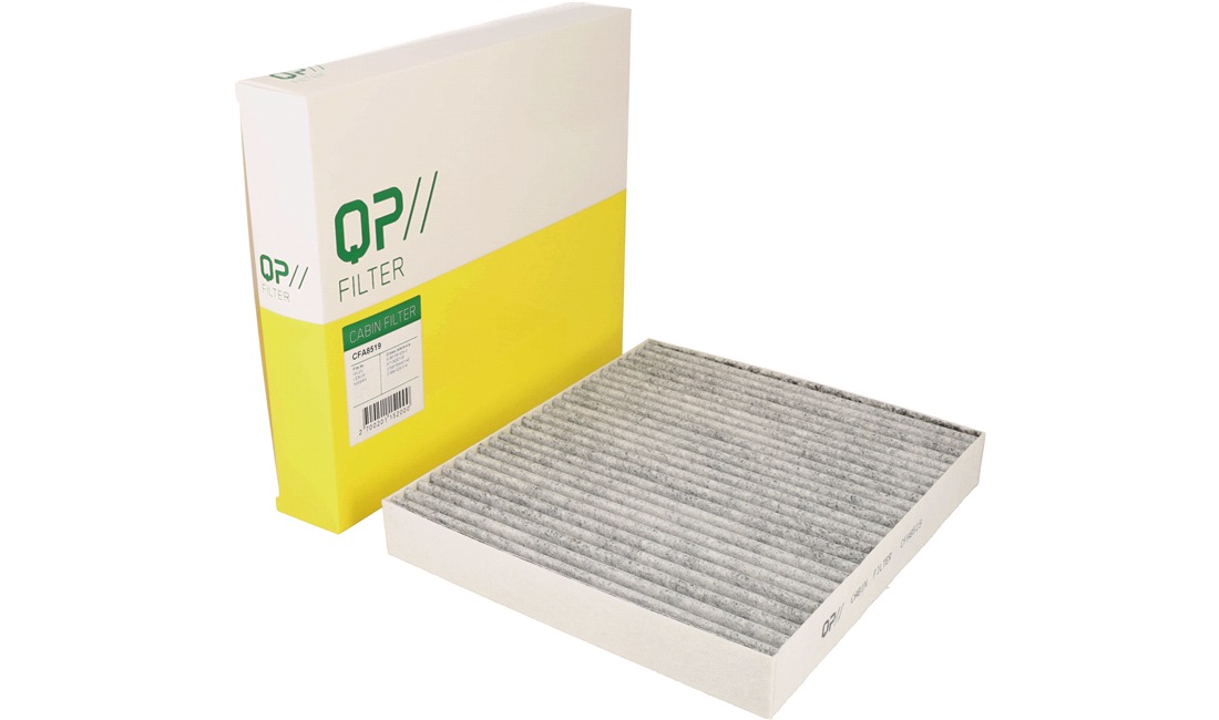  Filter, kupéventilation, Aktivtkolfilter, Findammfilter (PM 2.5), Med antiallerg