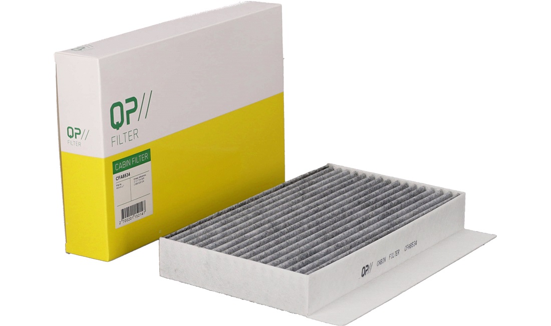  Filter, kupéventilation, Aktivtkolfilter, Findammfilter (PM 2.5), Med antiallerg