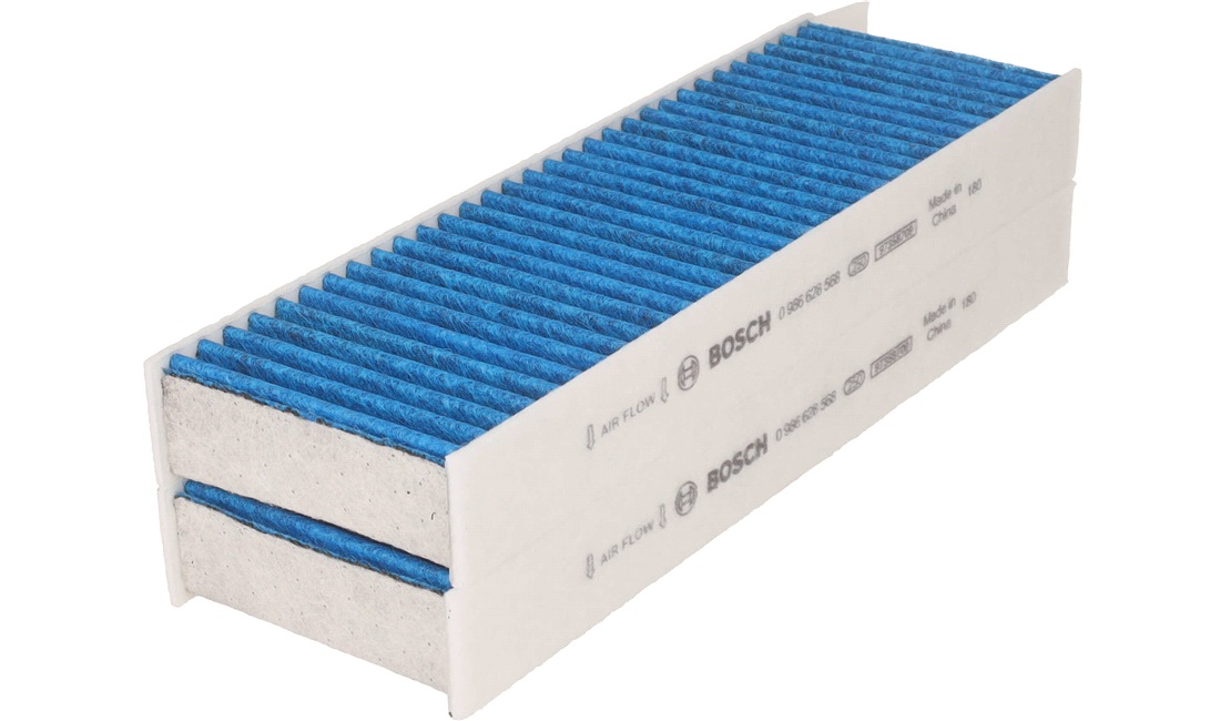  Filter, kupéventilation, Aktivtkolfilter, Findammfilter (PM 2.5), Med antiallerg