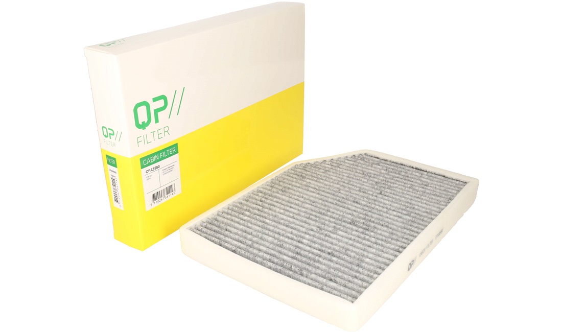  Kupefilter, Aktivkulfilter, Finstøvfilter (PM 2.5), Med anti-skimmel virkning,
