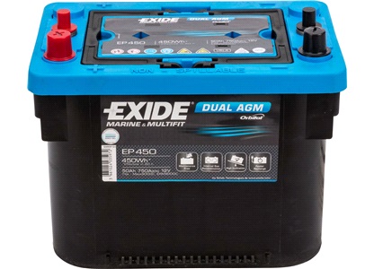 Startbatteri - EP450 - EXIDE DUAL AGM - 