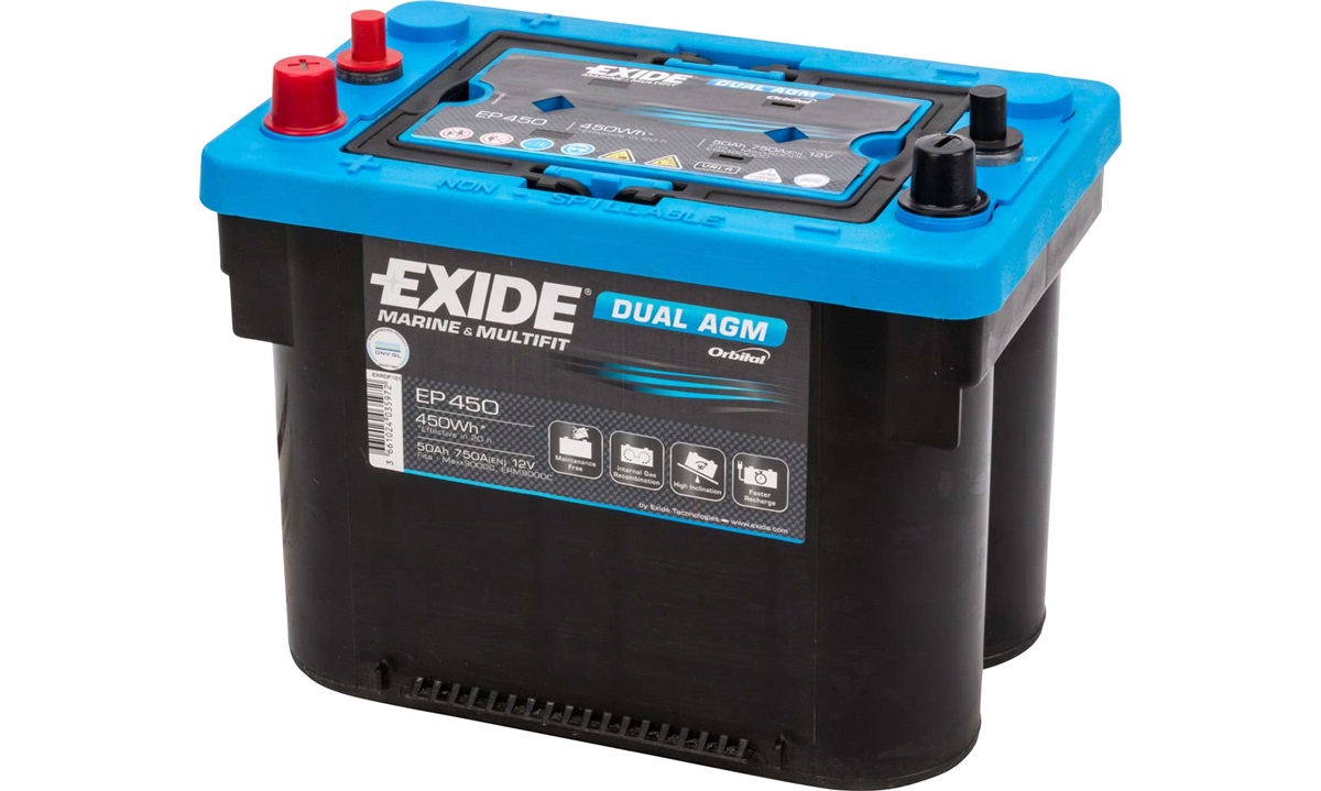 Startbatteri - EP450 - EXIDE DUAL AGM - (Exide) - Bilbatterier - Thansen.no