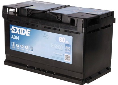 Startbatteri - EK800 - AGM EXIDE 