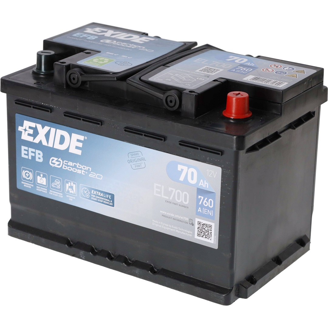 Exide Batteri - EL700 - Start-Stop EFB