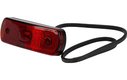 MARK.LYKT LED RØD 12/24V