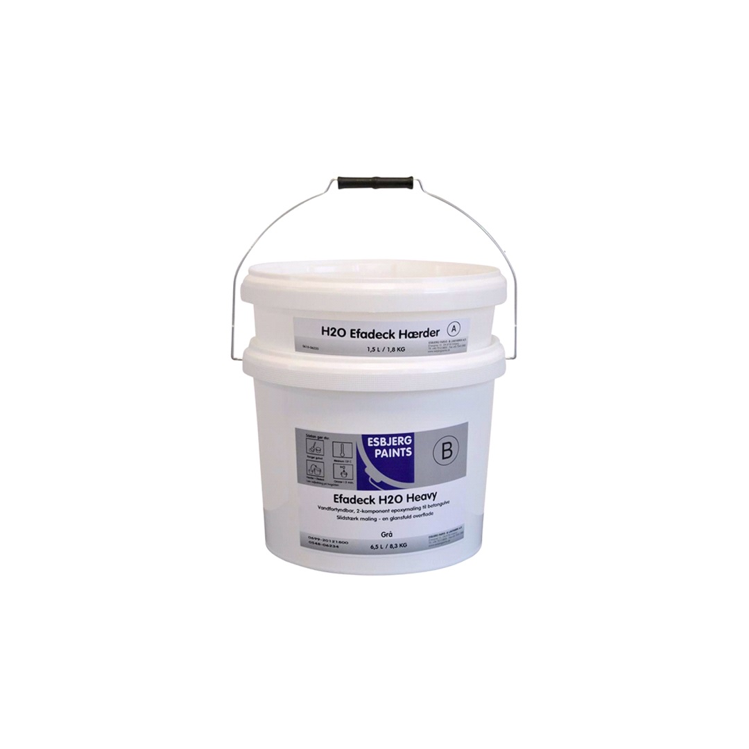 EFA paint Golvfärg H2O Heavy Epoxy Grå 8L