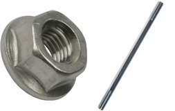 Pindbolt/møtrik kit til cylinder 7X115mm