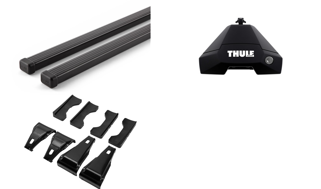  Takstativ, Thule SquareBar EVO Sort