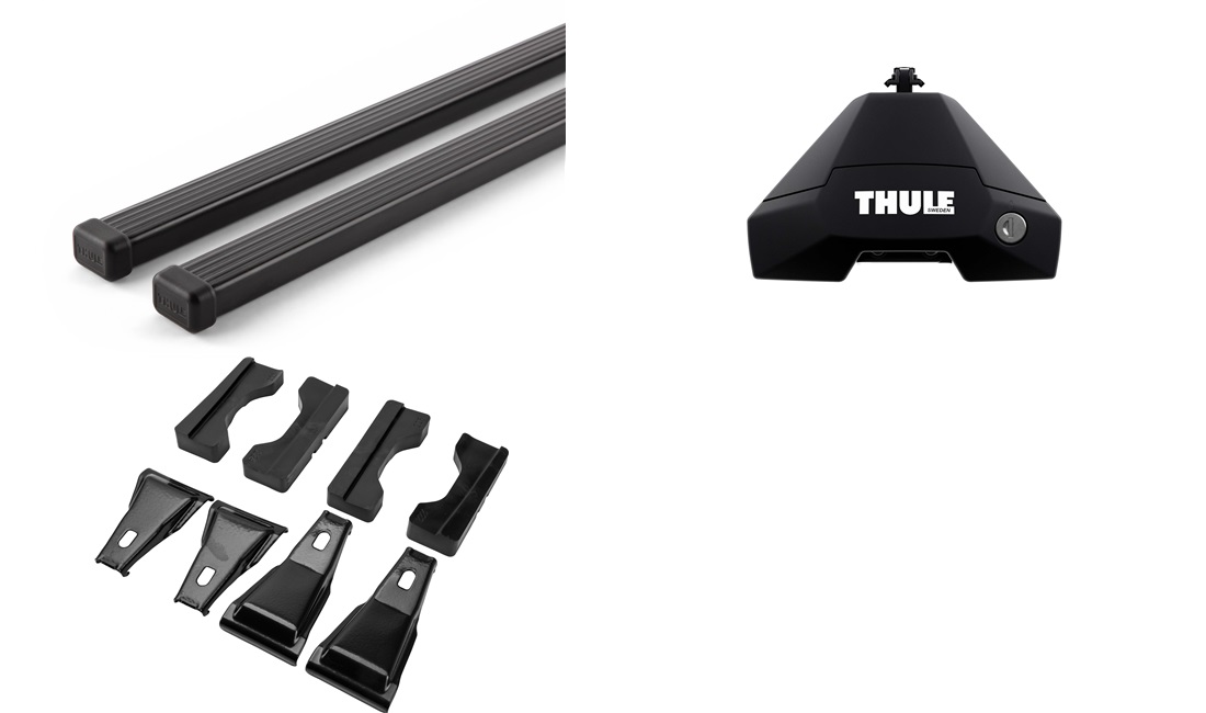  Takstativ, Thule SquareBar EVO Sort