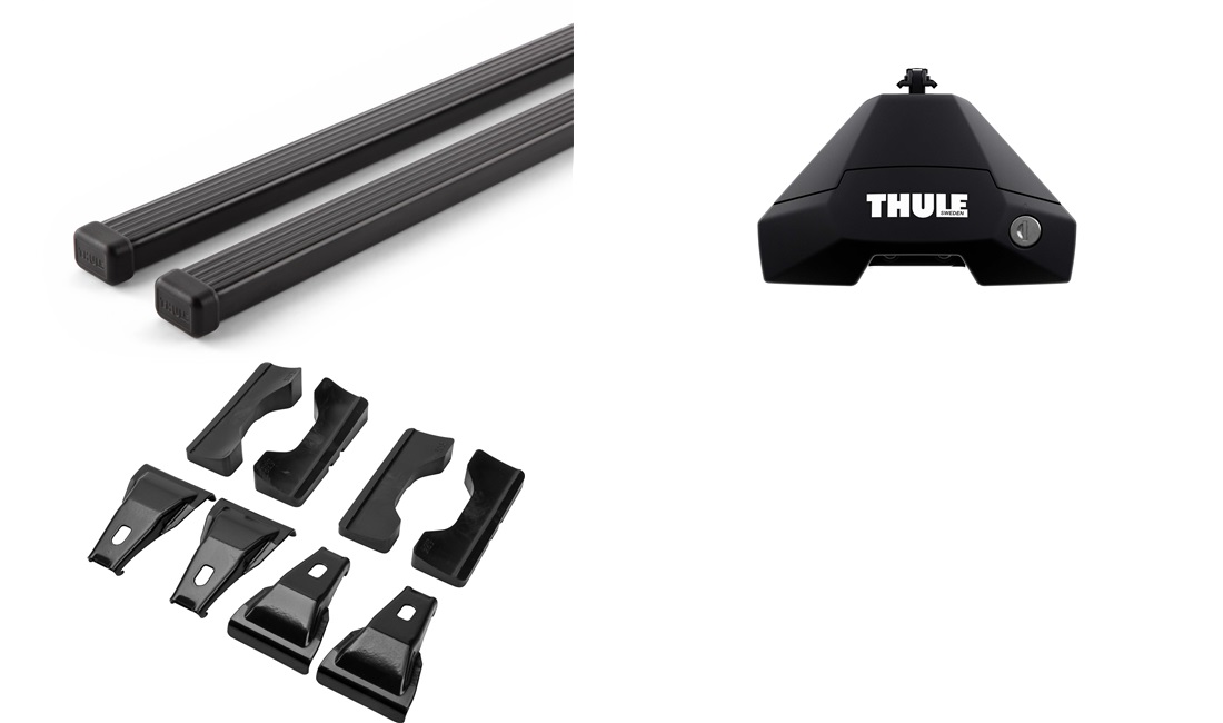  Takstativ, Thule SquareBar EVO Sort