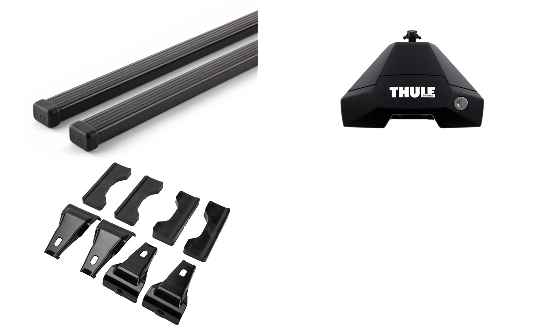  Takstativ, Thule SquareBar EVO Sort