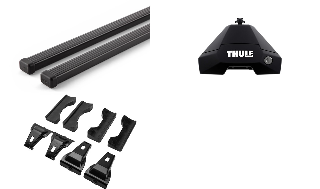  Takstativ, Thule SquareBar EVO Sort