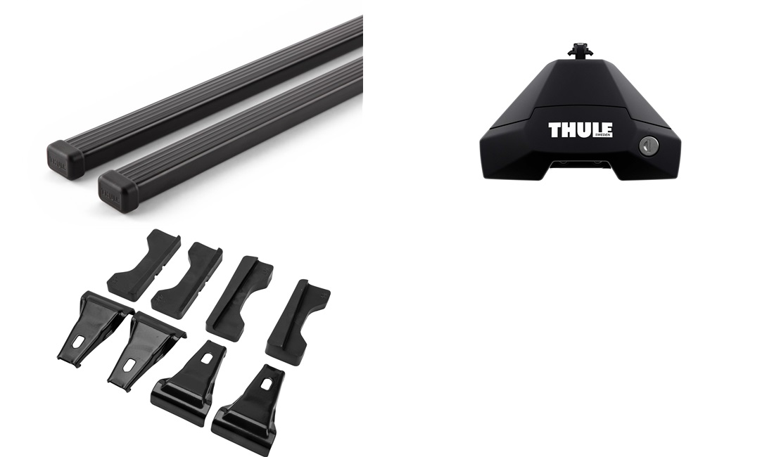  Takstativ, Thule SquareBar EVO Sort