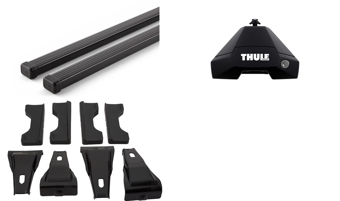  Takstativ, Thule SquareBar EVO Sort