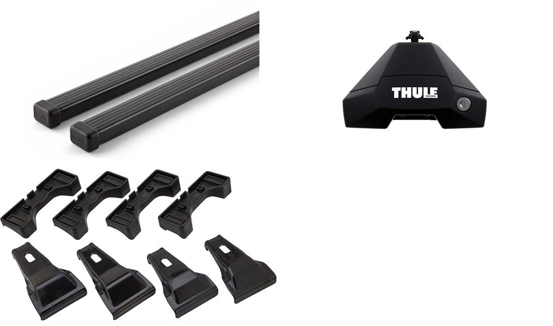  Takstativ, Thule SquareBar EVO Sort