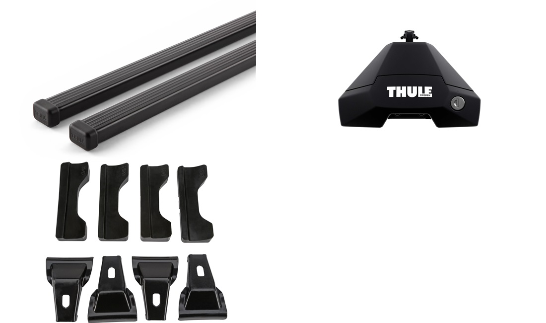  Takstativ, Thule SquareBar EVO Sort