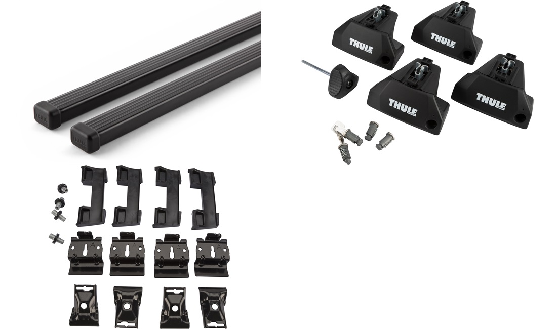  Takstativ, Thule SquareBar EVO Sort