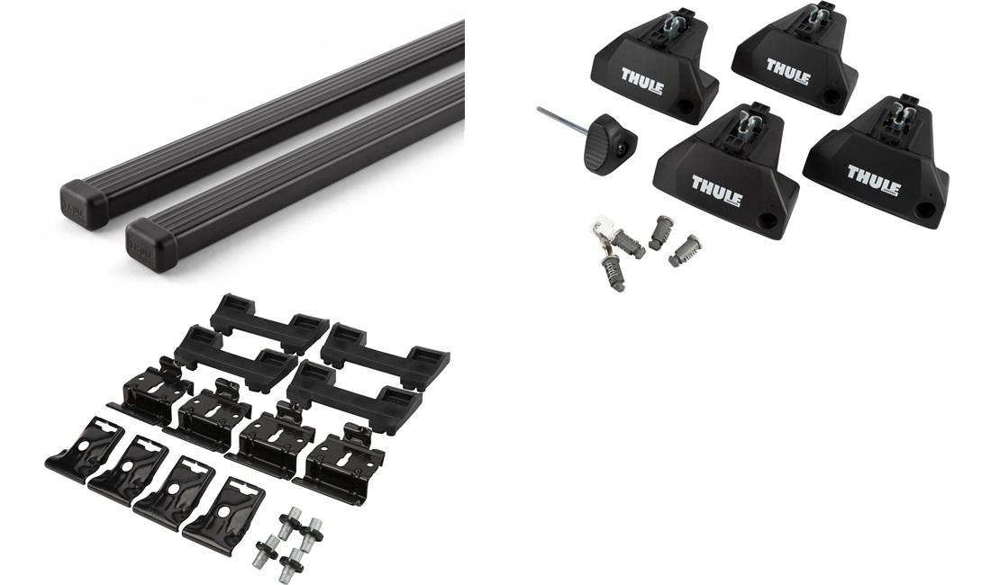  Takstativ, Thule SquareBar EVO Sort