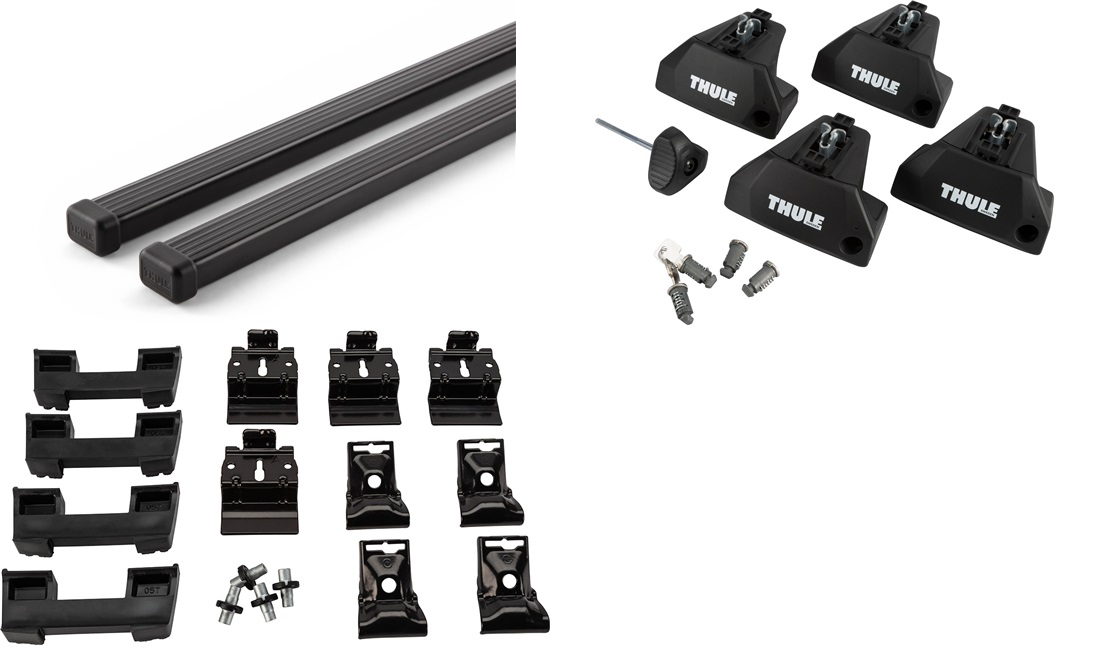  Takstativ, Thule SquareBar EVO Sort