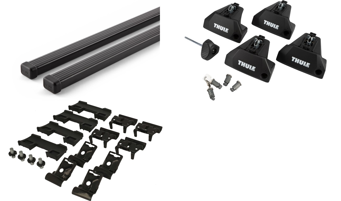  Takstativ, Thule SquareBar EVO Sort