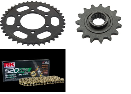 Kedjekit 15/40T RK520XSO Guld ZX6R 98-01