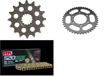 Kedjekit 16/43T RK 520XSO GuldZX6R 09-13
