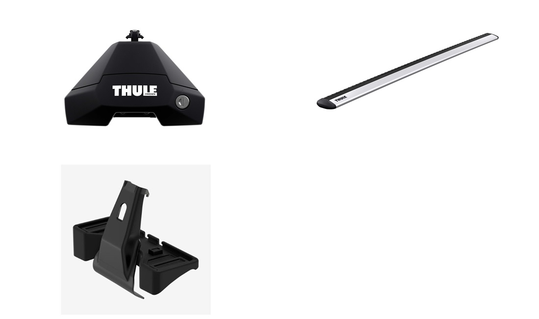  Takräcken, Thule WingBar EVO Grå