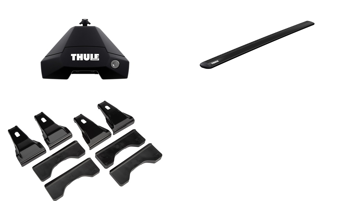  Tagbøjler, Thule WingBar EVO Sort