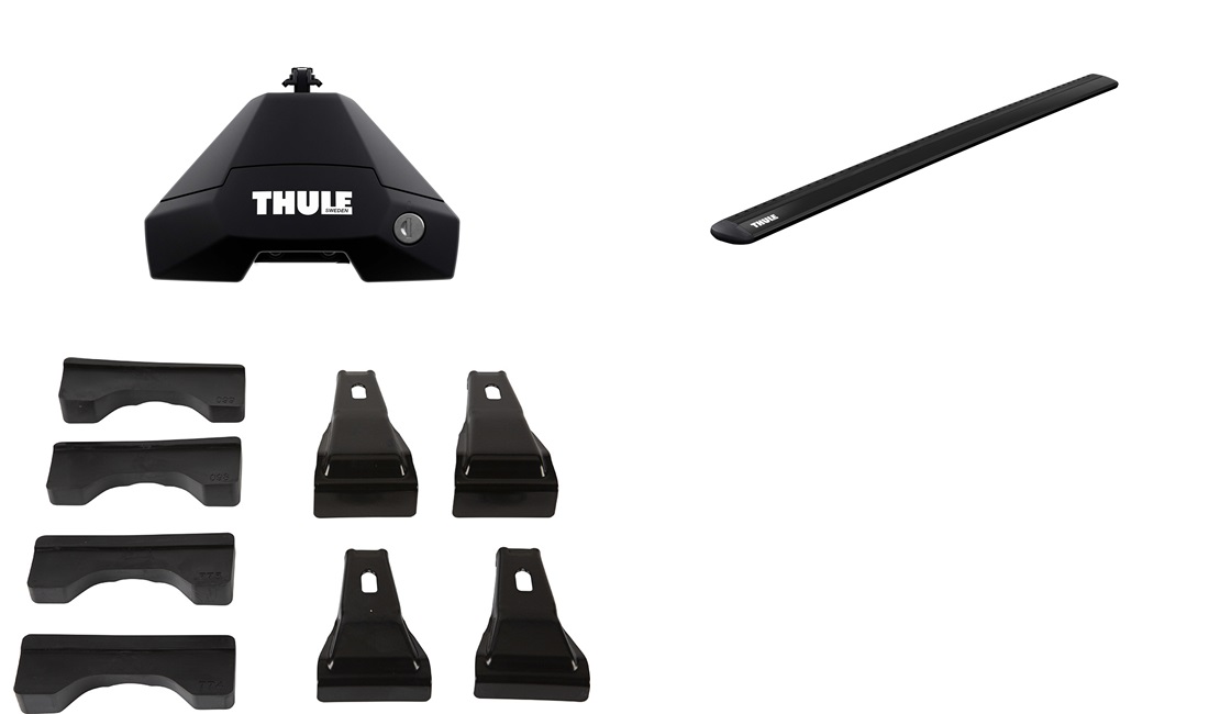  Tagbøjler, Thule WingBar EVO Sort