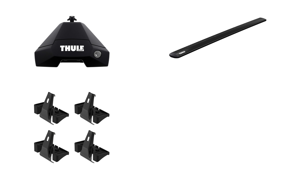  Tagbøjler, Thule WingBar EVO Sort