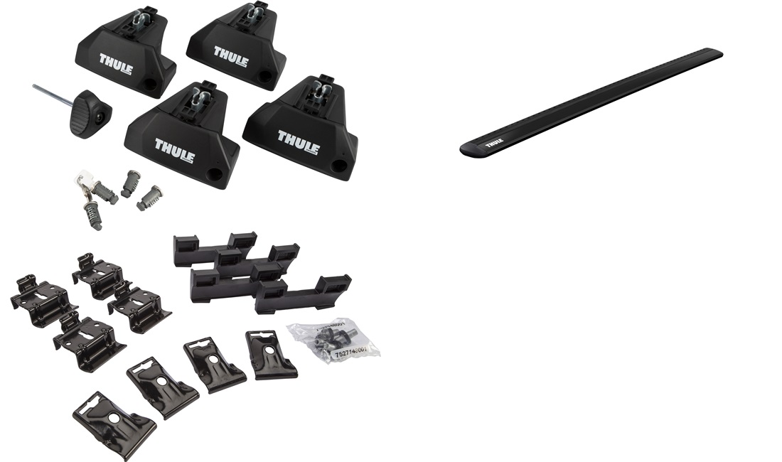  Takstativ, Thule WingBar EVO Sort