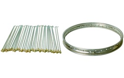 Fælg med eger 188mm, bag, Amigo