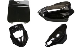 Skjermsett, 4 deler, sort, Big Max