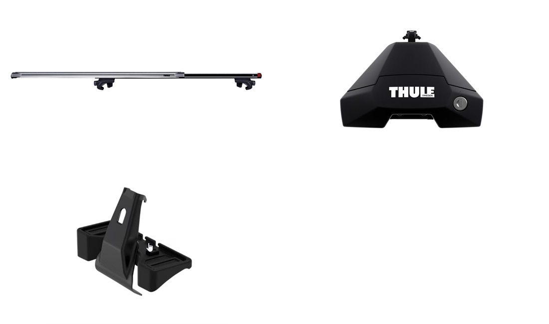  Tagbøjler, Thule SlideBar EVO Grå